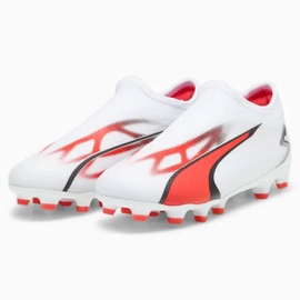 Pantofi de fotbal Puma Ultra Match Ll FG/AG Jr 107514-01 alb alb 1