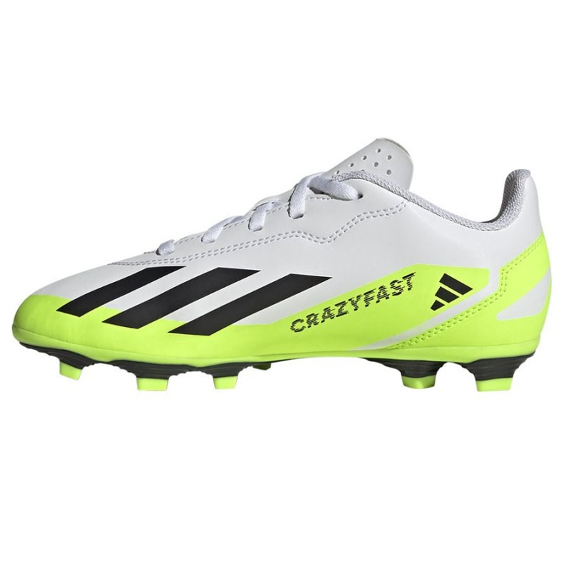 Pantofi de fotbal Adidas X Crazyfast.4 FxG Jr IE1588 alb alb 1