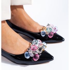 Pompe de dama Shelovet cu toc jos negru 1