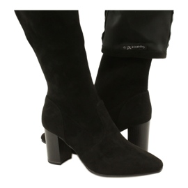 Cizme negre elastice Caprice 9-25520-41 044 cizme negre până la genunchi negru 5 Cizme negre elastice Caprice 9-25520-41 044 cizme negre până la genunchi negru 5