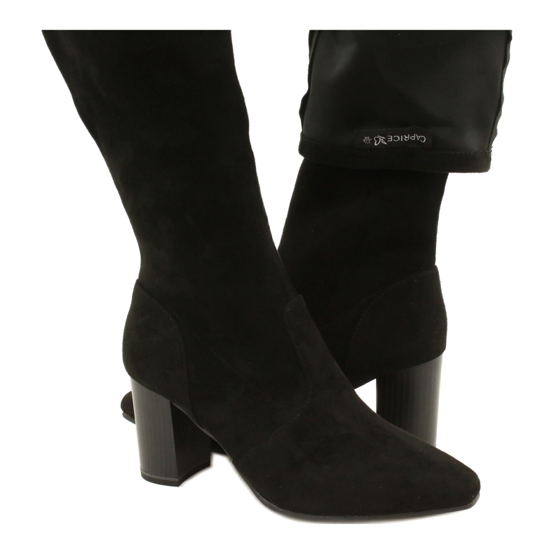 Cizme negre elastice Caprice 9-25520-41 044 cizme negre până la genunchi negru 5 Cizme negre elastice Caprice 9-25520-41 044 cizme negre până la genunchi negru 5