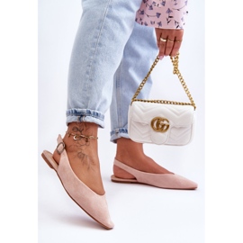 PS1 Balerini roz de piele intoarsa Kenra pentru dama 1