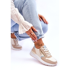 PA1 Pantofi Sport Dama Cu Fermoar Bej Larisa 4