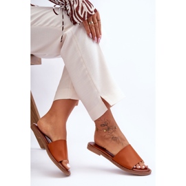 Papuci clasici pentru femei Camel Aphrodite maro 1 Papuci clasici pentru femei Camel Aphrodite maro 1