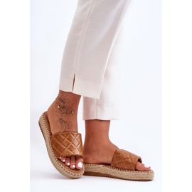 Papuci de damă Camel Lullaby Platform maro 1