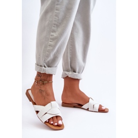 Papuci de Damă Pânză Alb Aversa 2