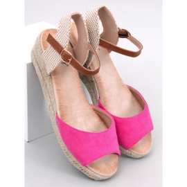 Sandale espadrile Eakes Fuchsia roz 1