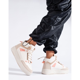 Tenisi bej dama High Shelovet 1