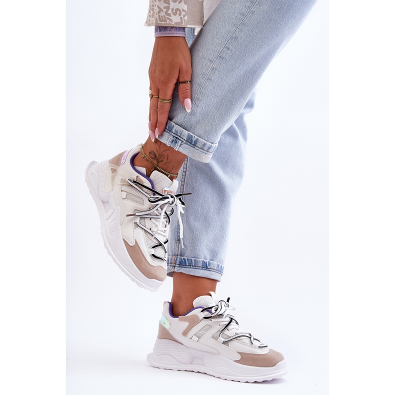 Pantofi Sport Platforma Piele Alb Sifel 2