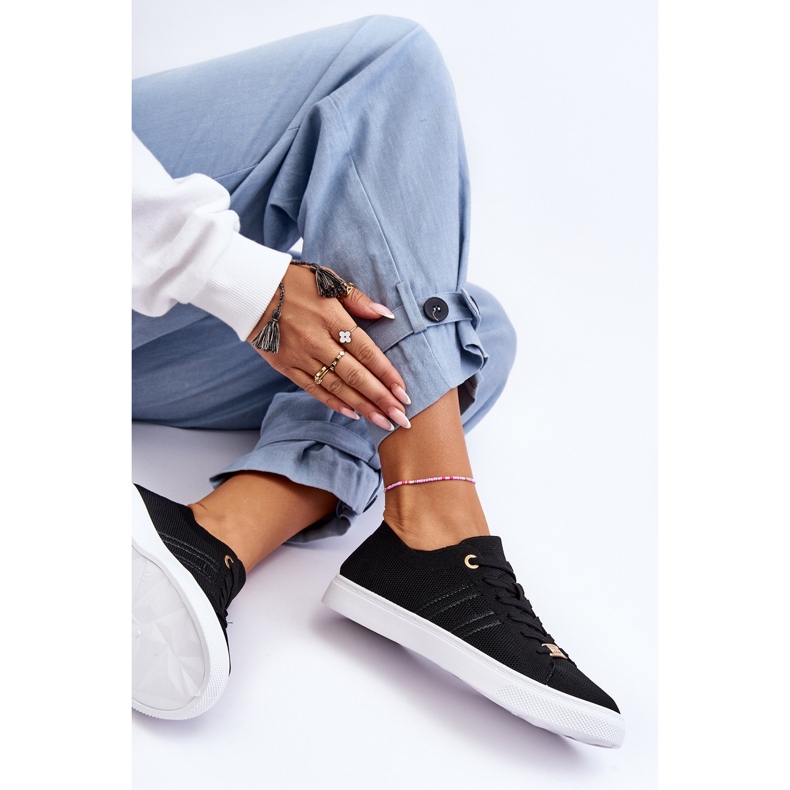 PE1 Pantofi de damă cu șireturi Negri Etna negru 2