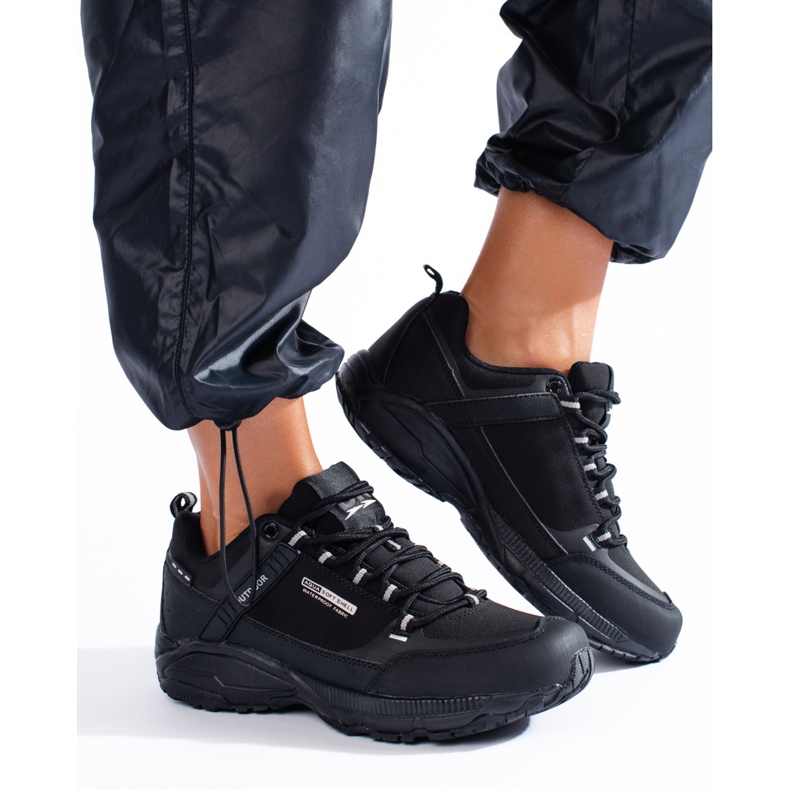 Pantofi de trekking în aer liber negru 1