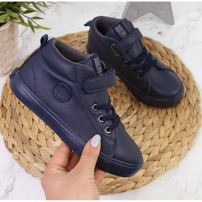 Tenisi înalți Big Star EE374003 bleumarin albastru 1