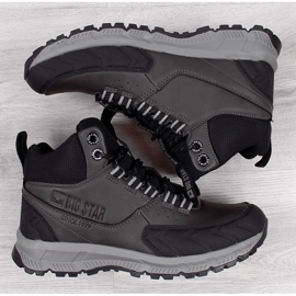 Cizme de drumeție gri pentru bărbați Big Star II174176 1