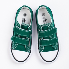 Tenisi verzi Shelovet cu velcro pentru copii verde 1