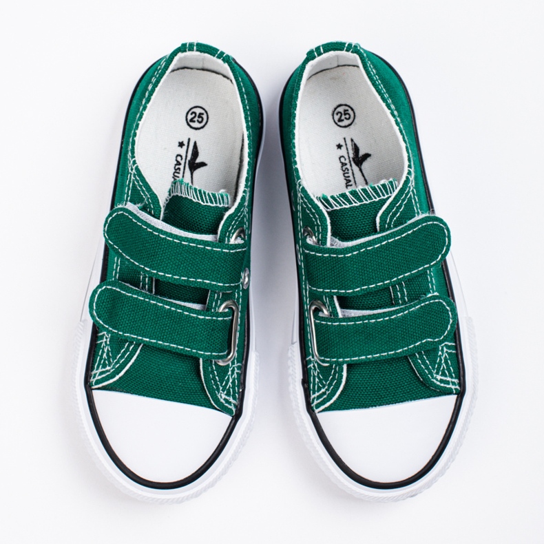 Tenisi verzi Shelovet cu velcro pentru copii verde 1