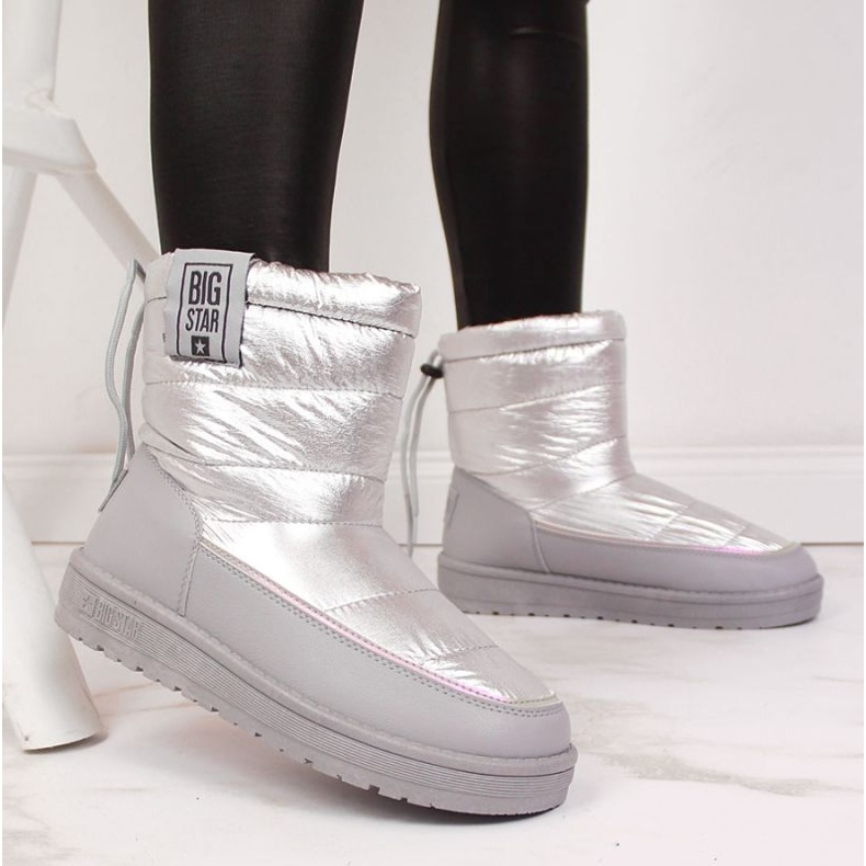 Cizme de zăpadă Big Star II274118 argintii 2