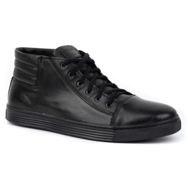 KENT 304 Pantofi casual bărbați negri negru 1