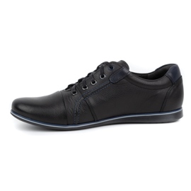 Kampol Pantofi casual barbati piele 39 / 5KAM negru 1