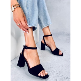 Sandale pe post Loya Black negru 2