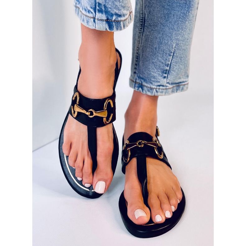 Flip-flops Flaim Black negru 1