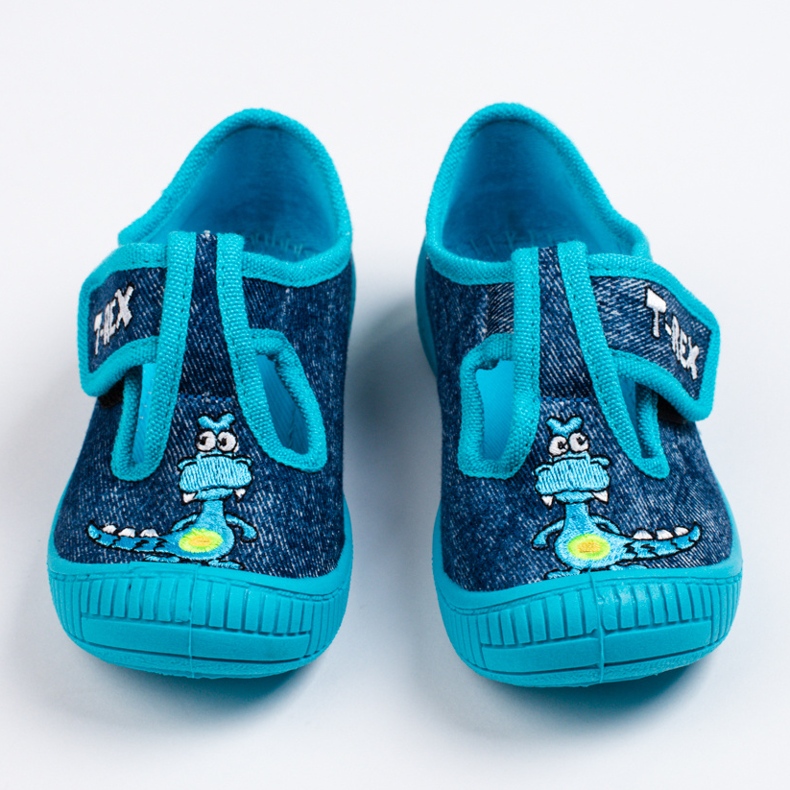 SHELOVET Papuci albastri pentru gradinita pentru un baiat 3E albastru 1