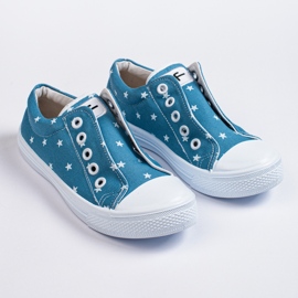 SHELOVET Tenisi slip-on pentru fete vedete 3F albastru 1
