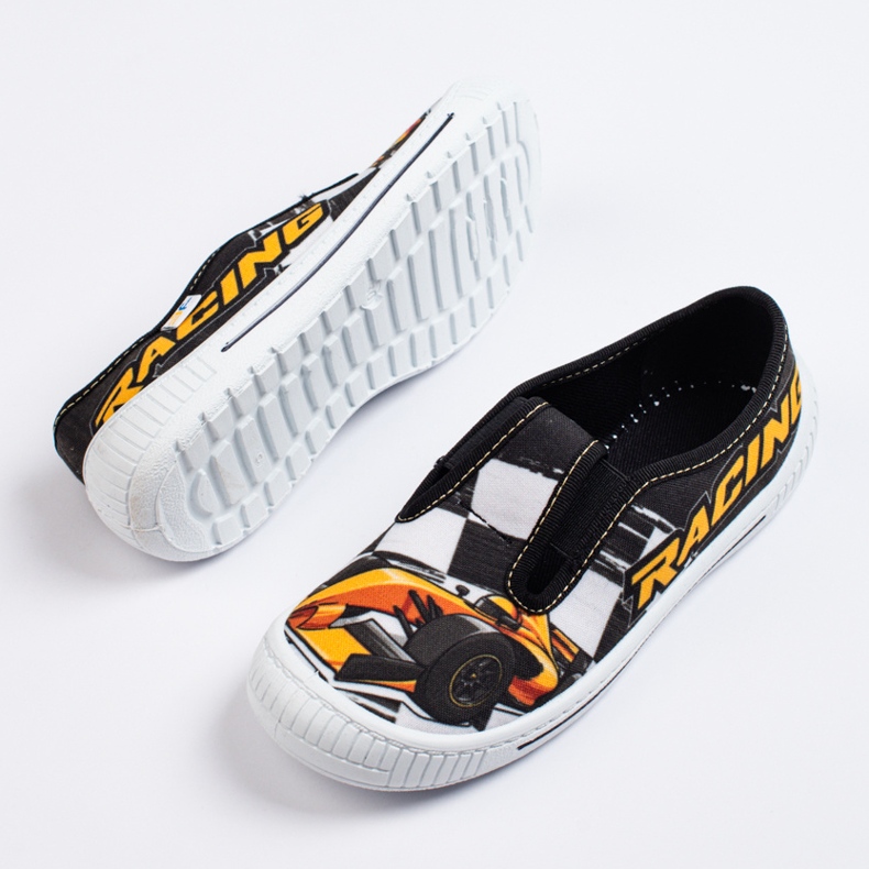 SHELOVET Papuci pentru o mașină de băiat 3F negru 1