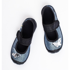 SHELOVET Papuci fluture 3F pentru fete gri 1