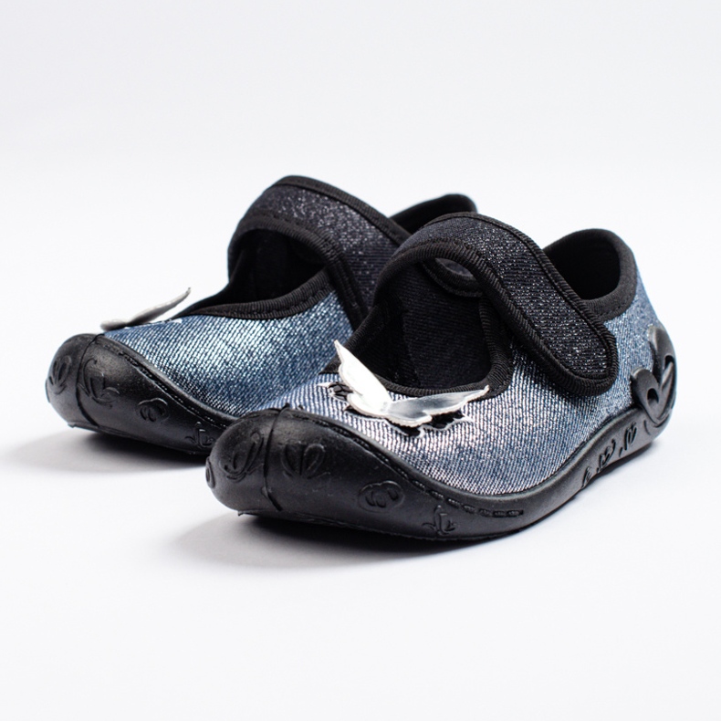 SHELOVET Papuci fluture 3F pentru fete gri 2