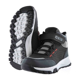 Botine negre Big Star pentru baieti KK374121 negru 2