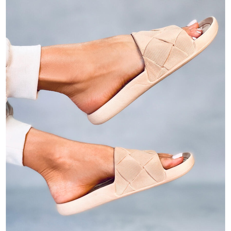 Sandale din cauciuc Lottner Khaki bej 1