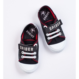 SHELOVET Adidași pentru băiat cu velcro 3F negru 1