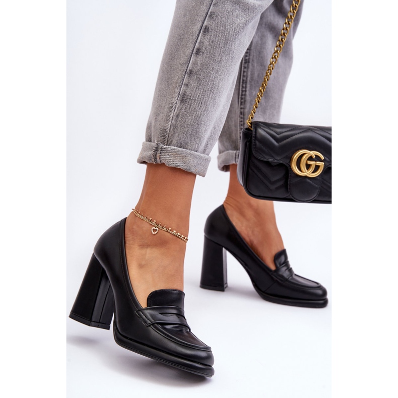 PS1 Pompe la modă Pe Toc Negru Florence 1