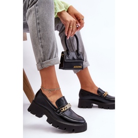 PS1 Mocasini clasici pe o platformă grosolană, negru, prinde-mă! 2