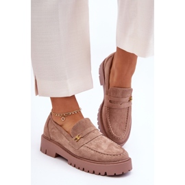 PS1 Mocasini din piele intoarsa cu impodobire maro Esperta 1 PS1 Mocasini din piele intoarsa cu impodobire maro Esperta 1