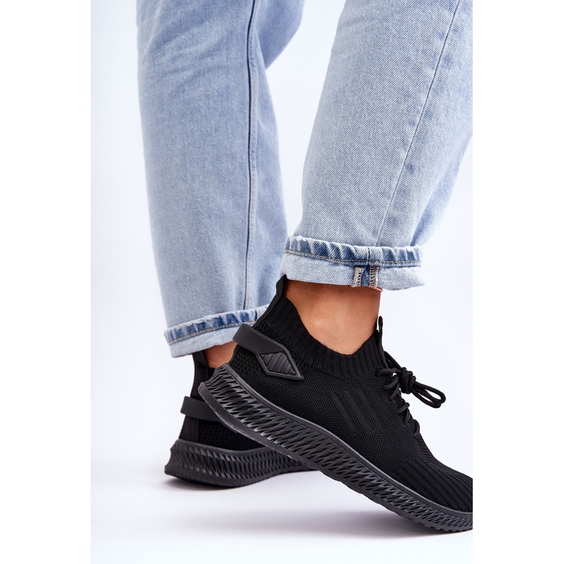 PG1 Pantofi de sport cu slip-on din material textil Zauna, negri negru 2