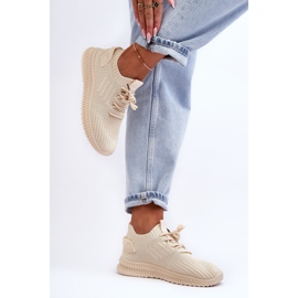 PG1 Pantofi de damă din material textil slip-on Bej Zauna 1