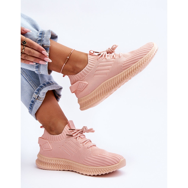 PG1 Pantofi de damă din material textil, roz Zauna 2