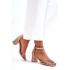 Sandale Toc Lucios Auriu Enenor de aur 3 Sandale Toc Lucios Auriu Enenor de aur 3