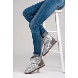 Torna Muklukes strălucitoare gri 1