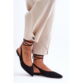 PG1 Balerini din piele intoarsa pentru dama negri Lilly Ann negru 1