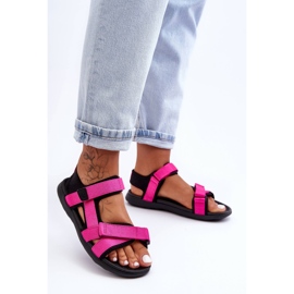 Sandale sport pentru femei 4F 4FSS23FSANF014-55S Fuchsia roz 1