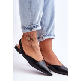 PS1 Balerini din piele de damă negri Germes negru 1 PS1 Balerini din piele de damă negri Germes negru 1