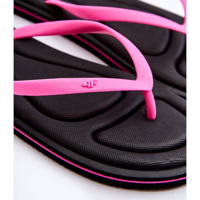 Flip-flops clasici pentru femei 4F 4FSS23FFLIF067-21S negru-roz 2