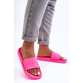 Papuci sport pentru femei 4F 4FSS23FFLIF069-53S Fuchsia roz 3