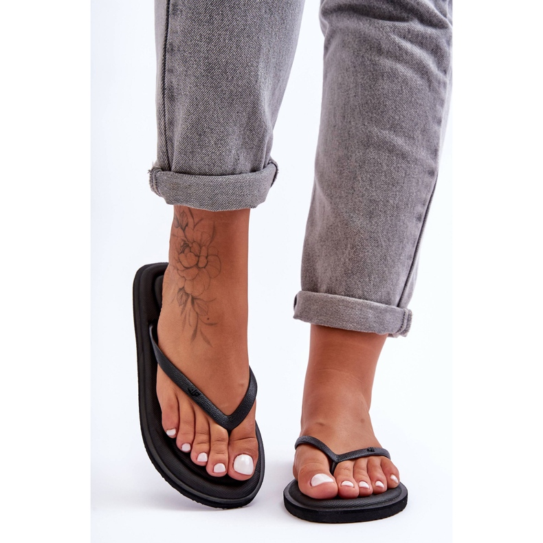 Flip-flops clasici pentru femei 4F 4FSS23FFLIF067-20S negru 1