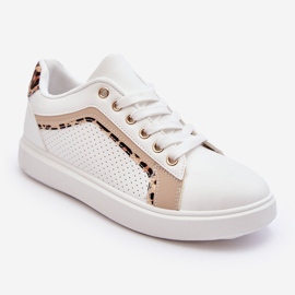 PG1 Pantofi sport clasici de damă alb și bej Amaranti 1