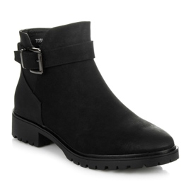 Vices New Collection Cizme joase cu cataramă negru 1