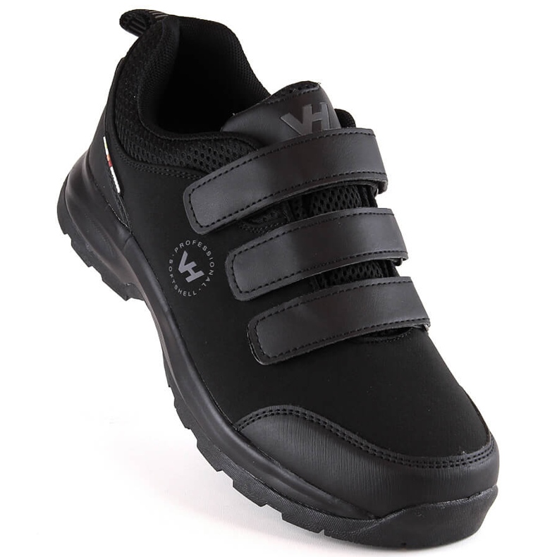 Pantofi de trekking cu velcro softshell Vanhorn negri pentru bărbați negru 1 Pantofi de trekking cu velcro softshell Vanhorn negri pentru bărbați negru 1