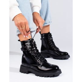 Gentile dama Shelovet lacuite siret negru 1